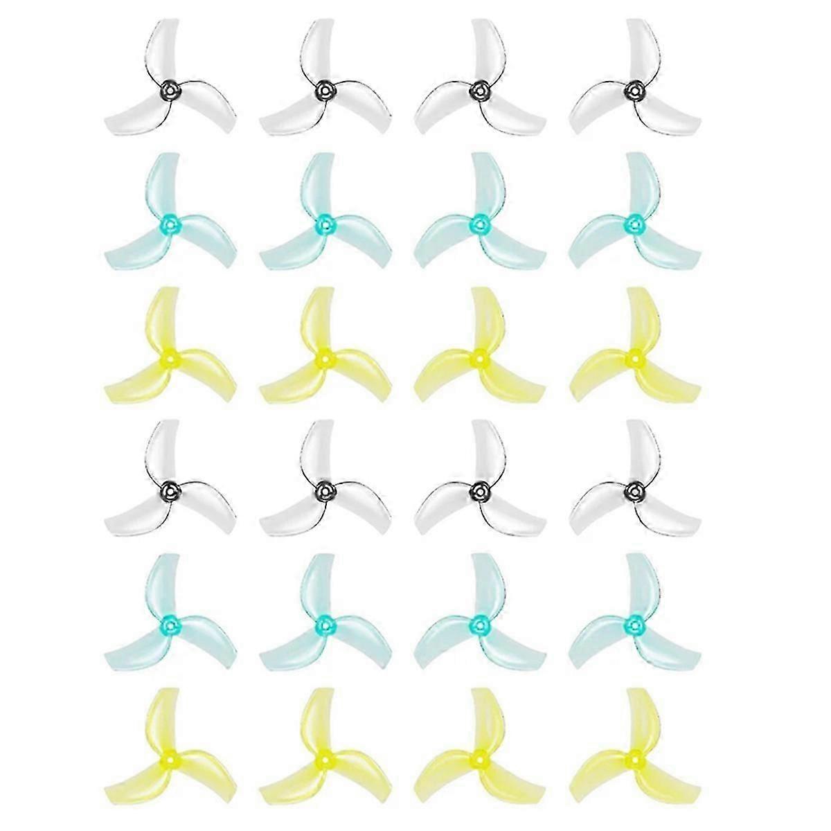 12Pairs 1611 3-Blades PC Propeller 12CW+12CCW Propeller for RC Pavo Femto Brushless BWhoop FPV Raci