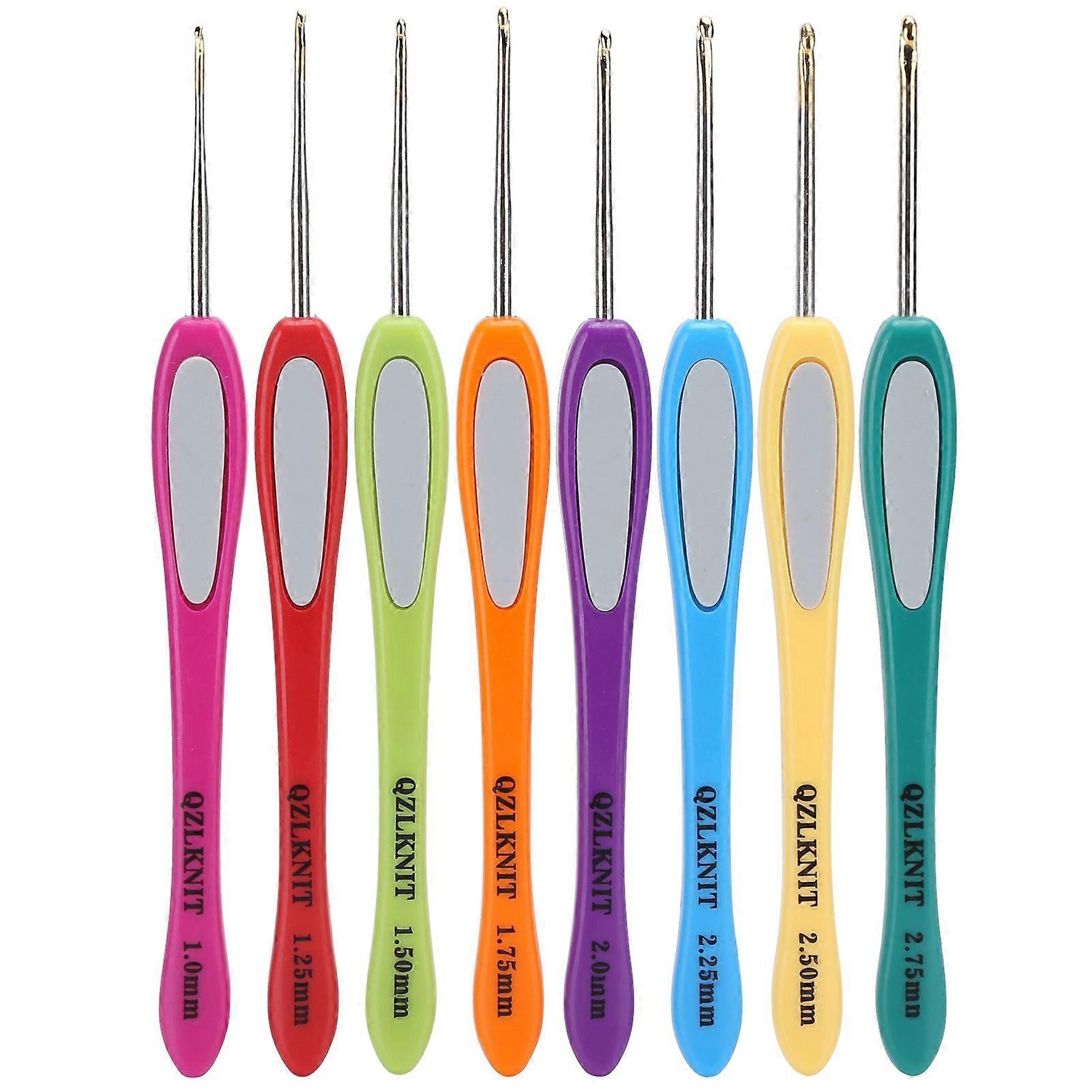 8pcs Colorful Crochet Hooks Sewing Needles Knitting Needles Crochet Hook Sweater Weaving Tools