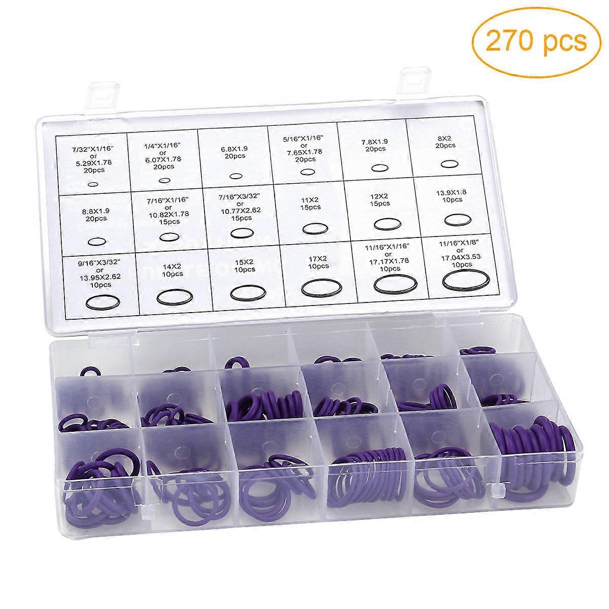 Ring Seal Rubber Gasket Assortment Kit for Conditioning 540Pcs
