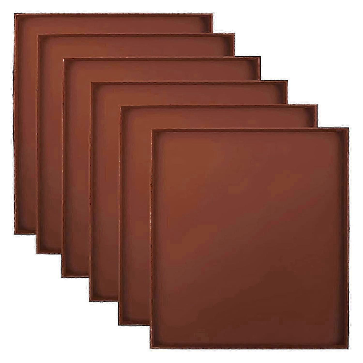 Silicone Dehydrator Mats 6 Pack with Edges Temperature Resistant from -40 to 446°F