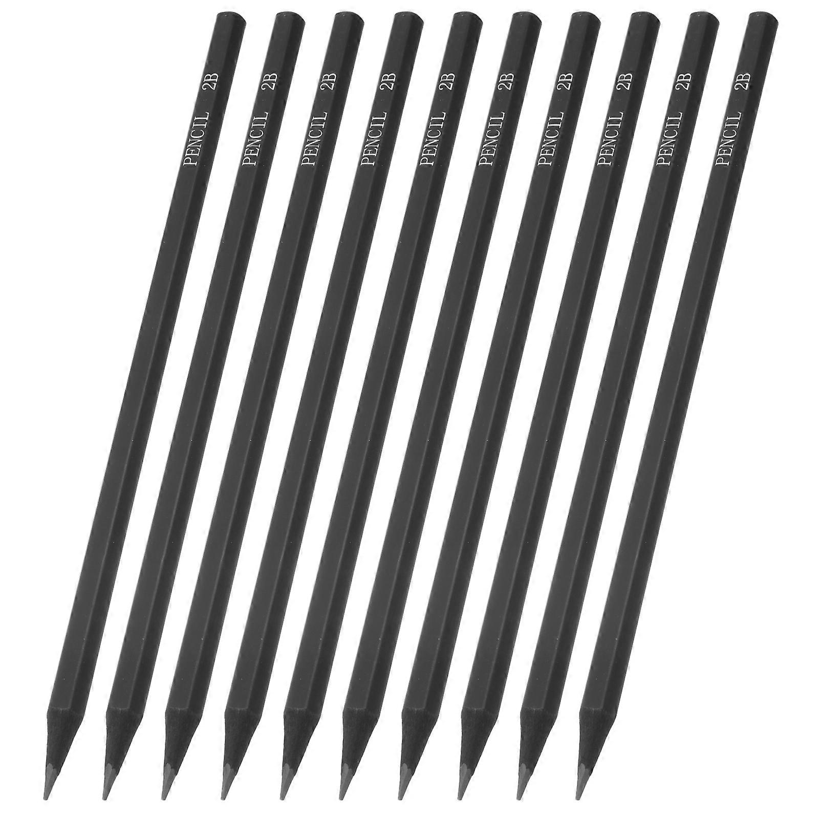 Black Hexagonal 2b Drawing Pencil Set for Sketching and Drawing 40 Pieces