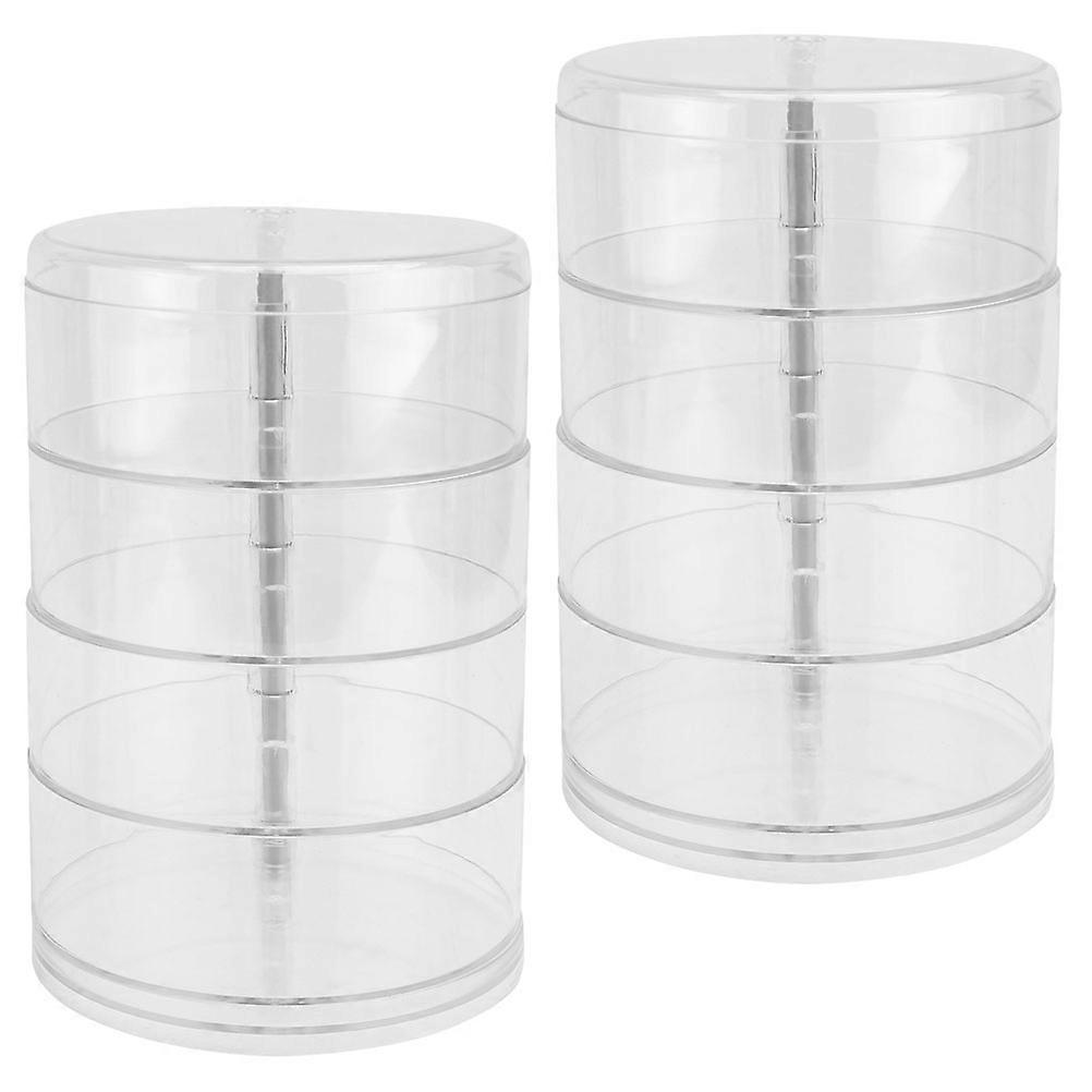 Makeup Turntable Organizer Multi-Layer Holder for Cosmetics Storage 2Pcs