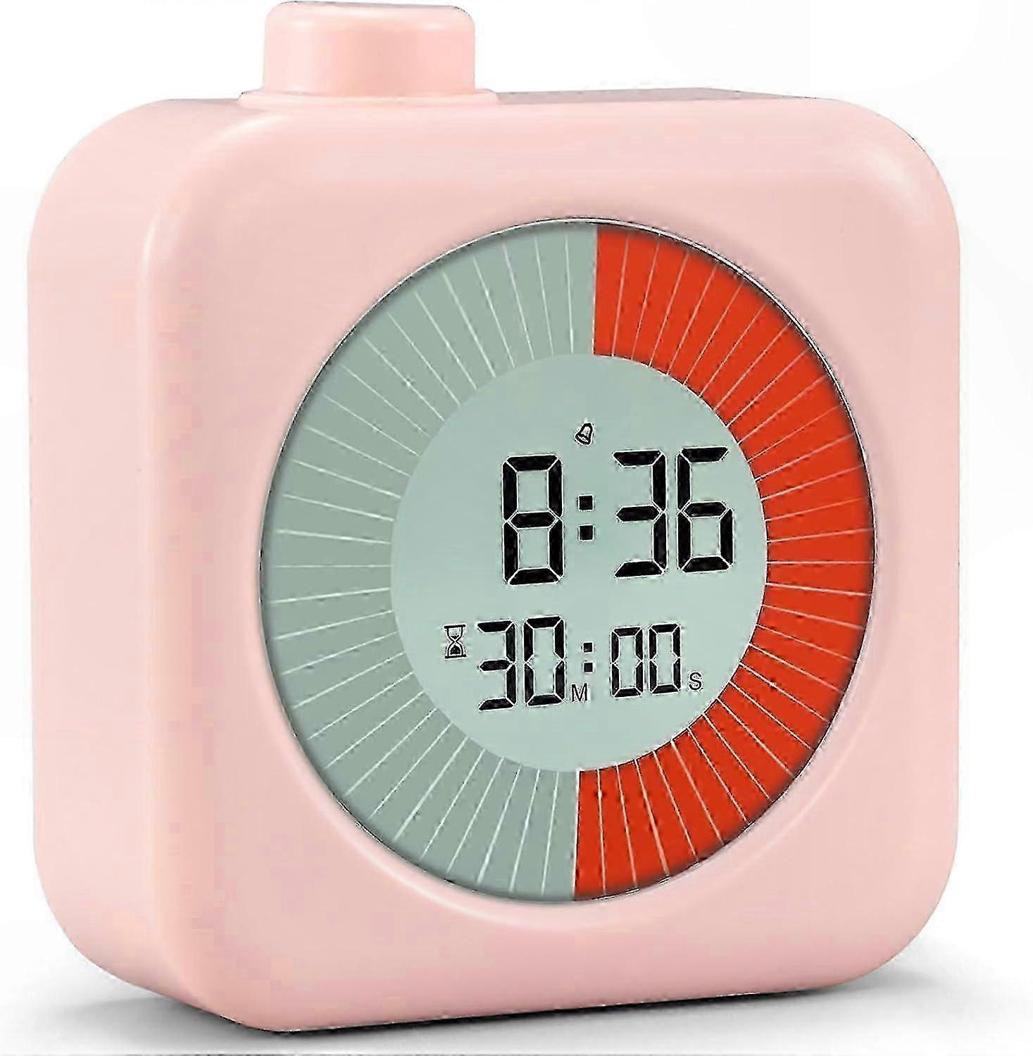 Digital Visual Timer, 3-in-1 Countdown Rotation Timer with LCD Screen for Time Management, Education, and Pomodoro Technique, Suitable for Kids and Ad