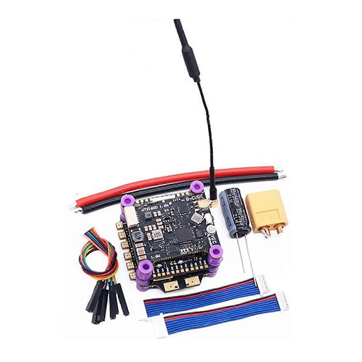H743 Flight Control+60A 4INI ESC+VTX1600 3-6S Dual Gyro BEC 30.5mmx30.5mm for RC FPV Drone