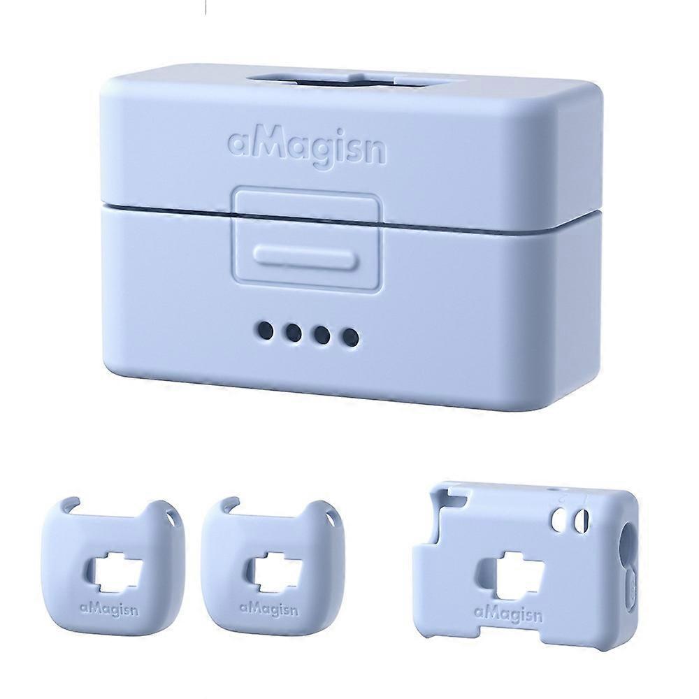 AMAGISN Compatible For DJI Mic Mini Charging Case Silicone Protective Case Microphone Protective Cover