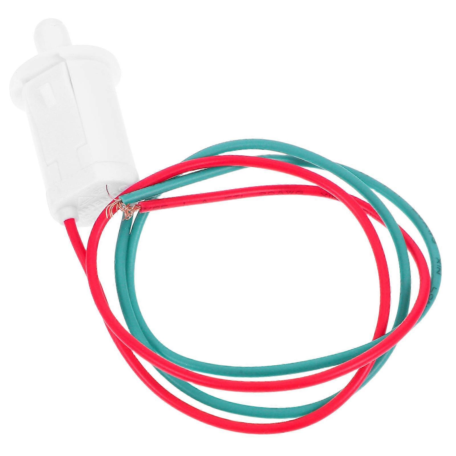 Door Switch for Refrigerator Light Bulb Control Device with Wire 2Pcs