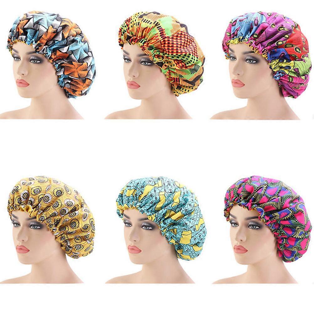 Green Printed Sleeping Hat for Sleeping Use Double Layer Women