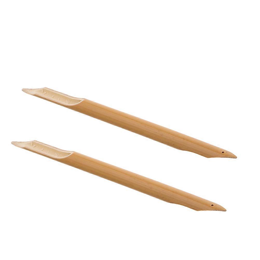 6Pcs Bamboo Dip Pen for Artistic Writing with Versatile Nibs Set in Beige