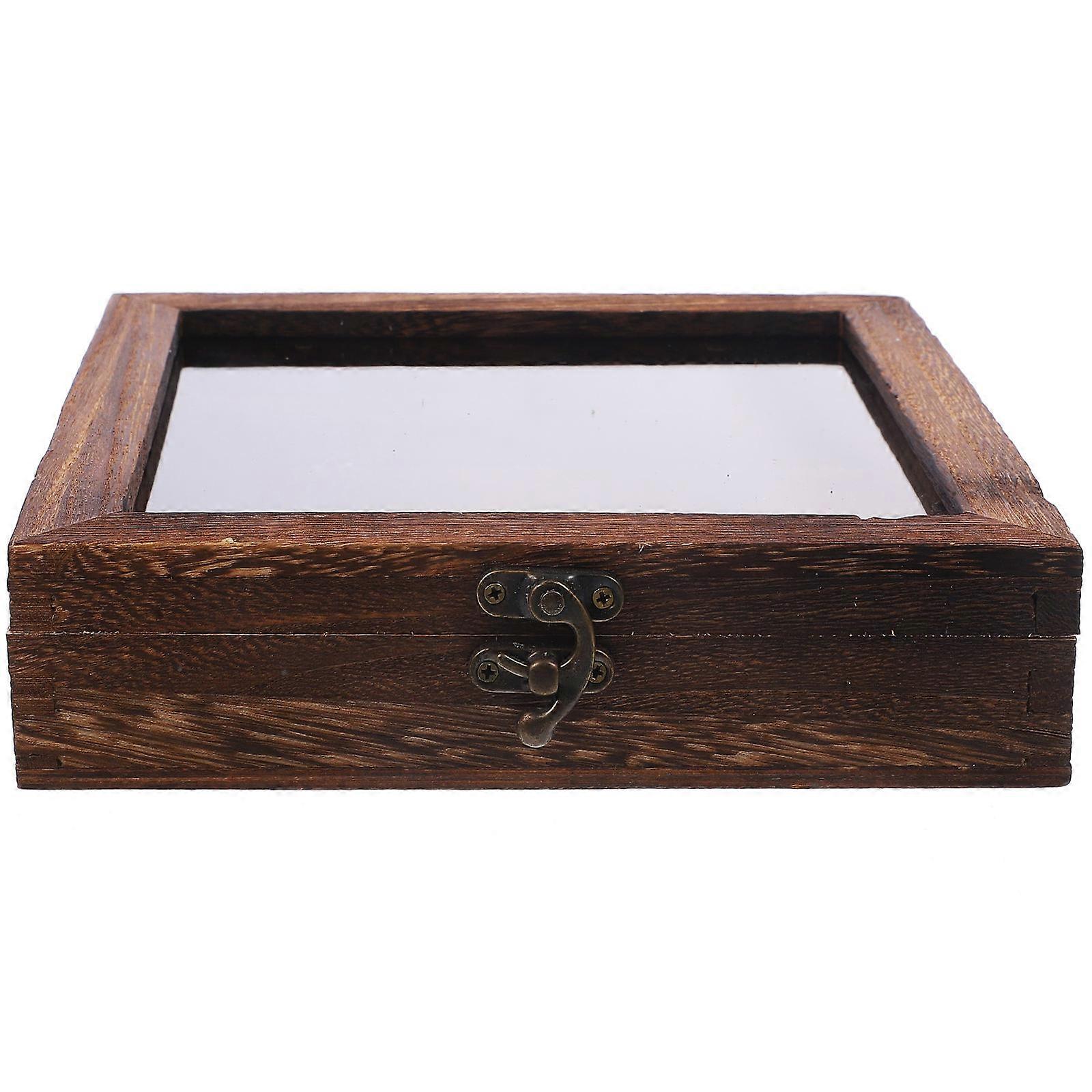 Insect Display Wooden Showcase Box for Preservation 3Pcs Set