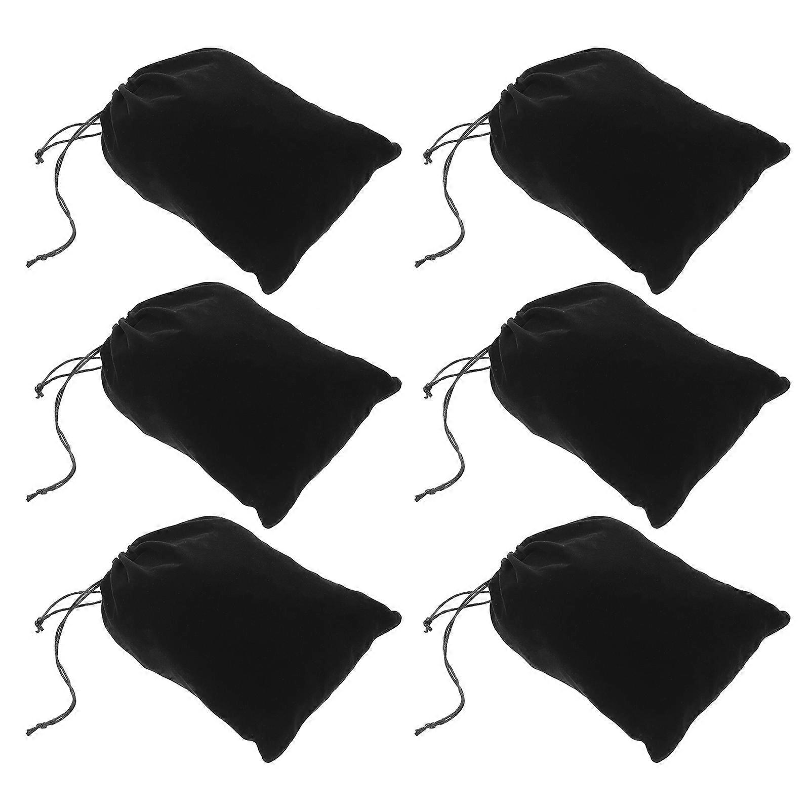 Anti-Scratch Drawstring Watch Bags for Storage 24Pcs Portable Black