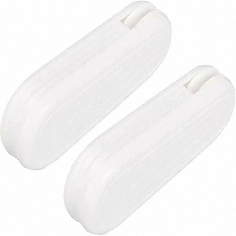 White Plastic Curtain Cord Weights, 2-Pack for Vertical Blinds and Drapes