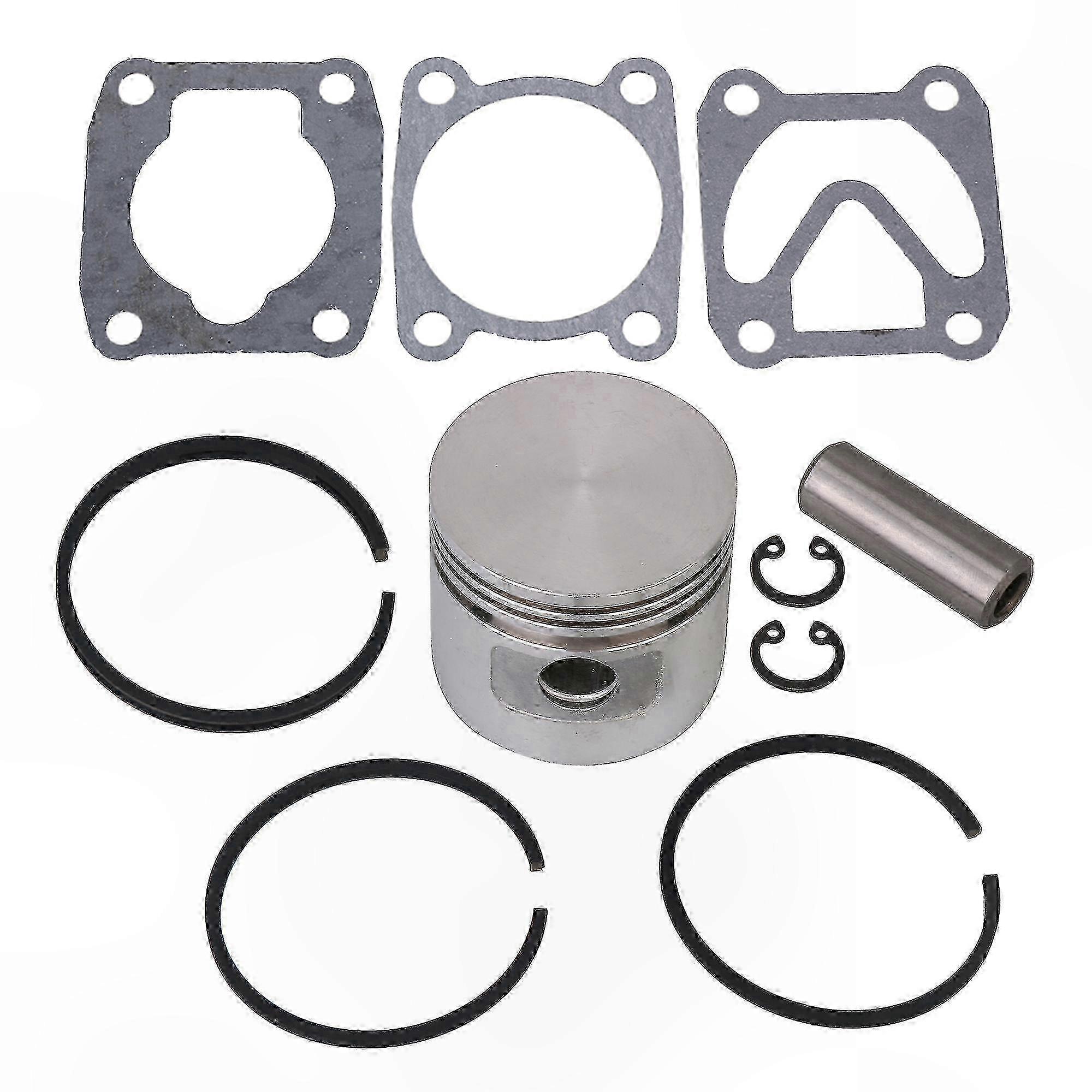 Piston Assembly Kit 47mm with Pin Gas Ring and Sealing Gasket for Air Compressor Models