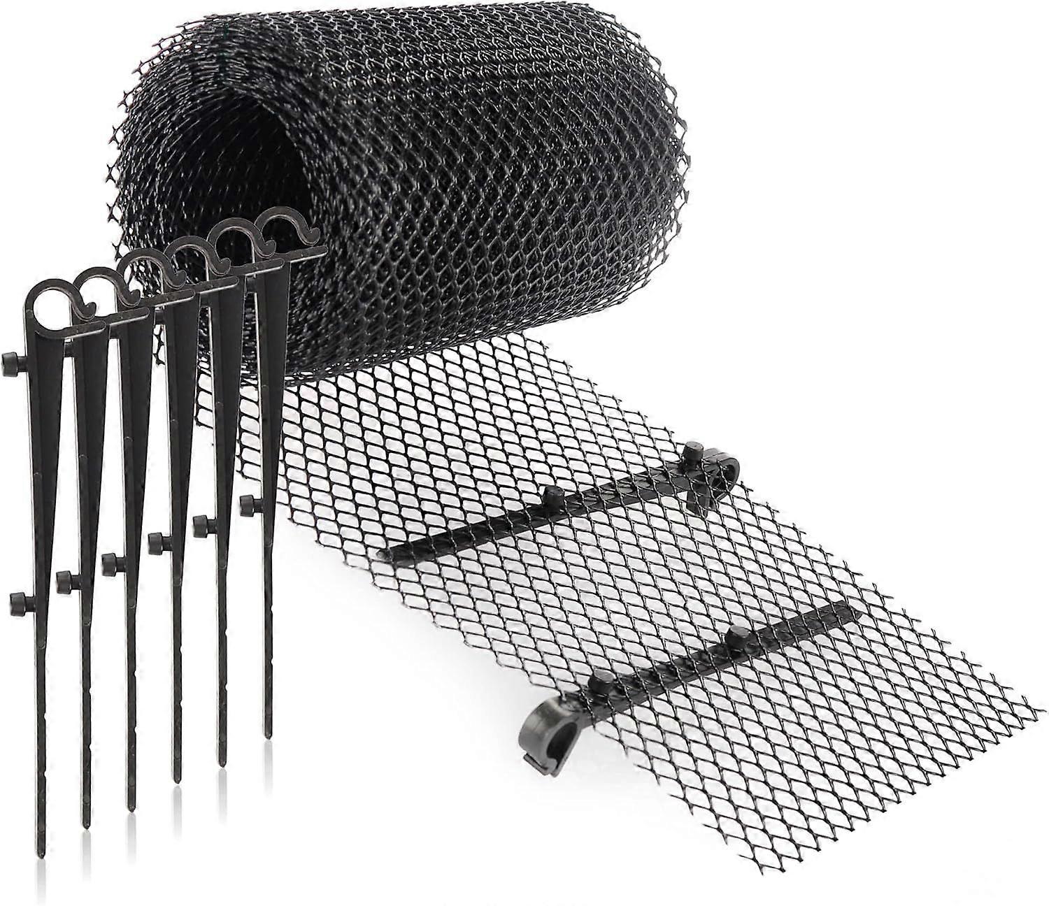 16CM*6M Gutter Protection Set Stable with 15 Clips