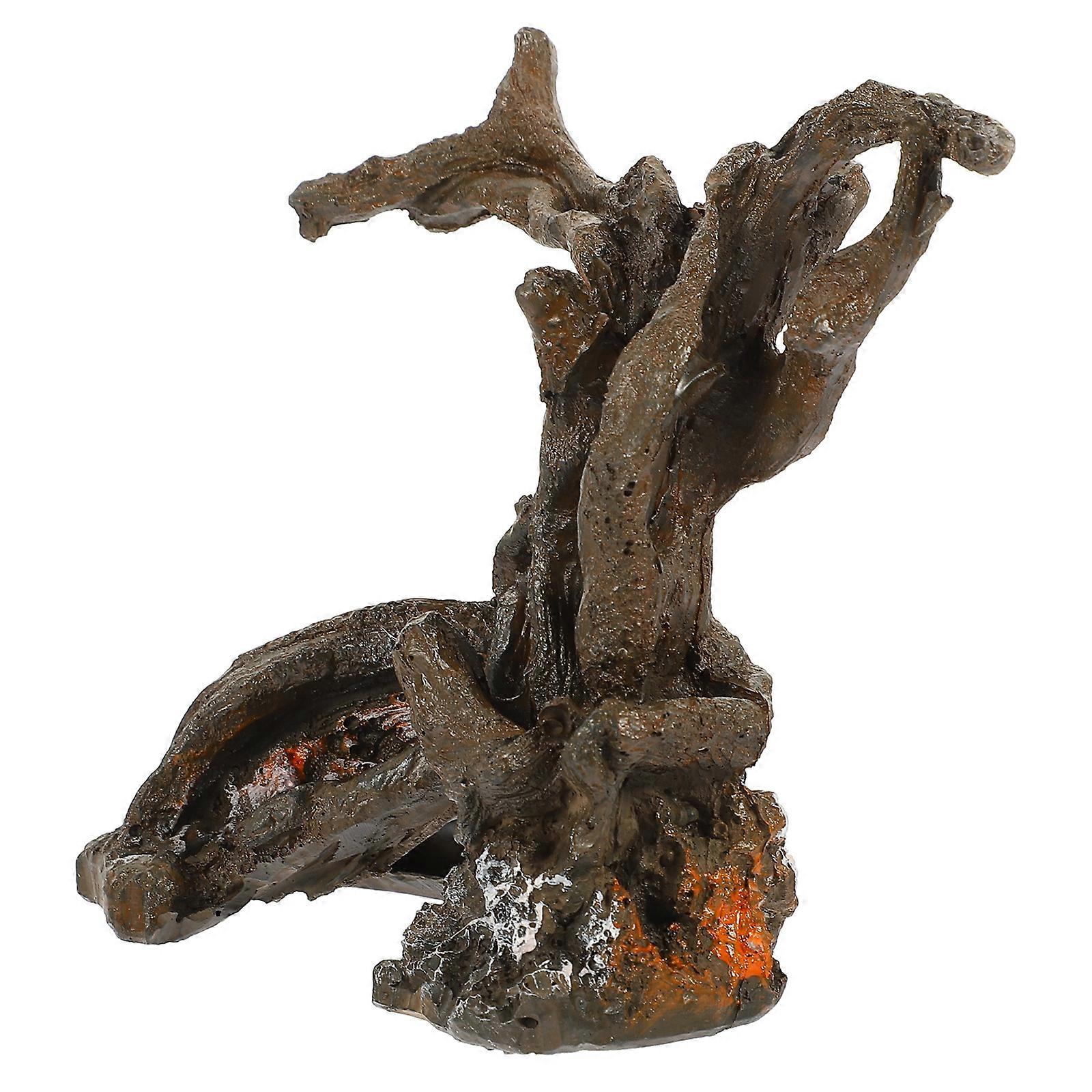 Underwater Aquarium Tree Root Resin Craft for Fish Tank Decor 4Pcs