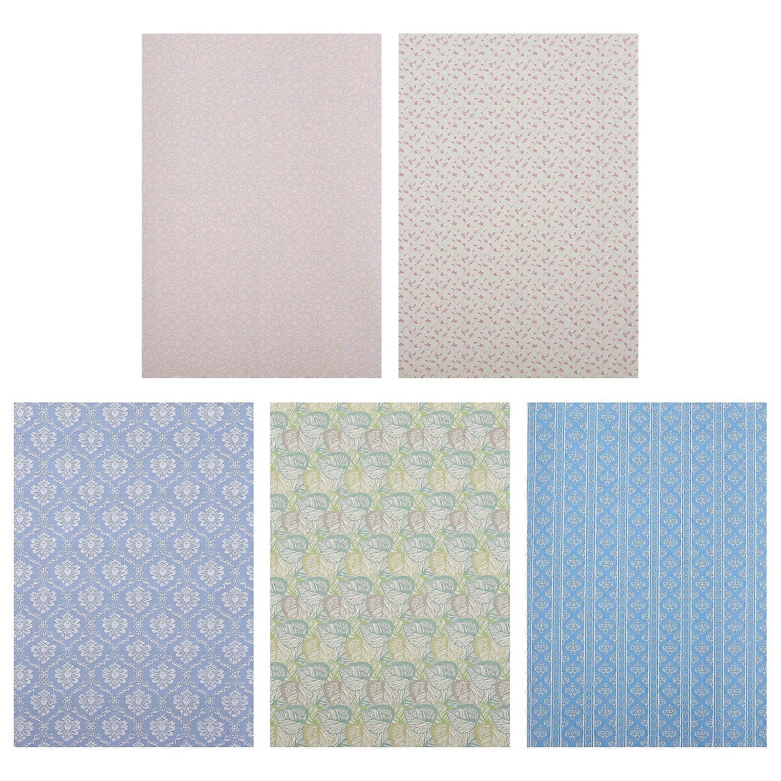 Mini House Wallpaper Peel And Stick for Miniature House Kids Activity 10 Sheets Rectangular
