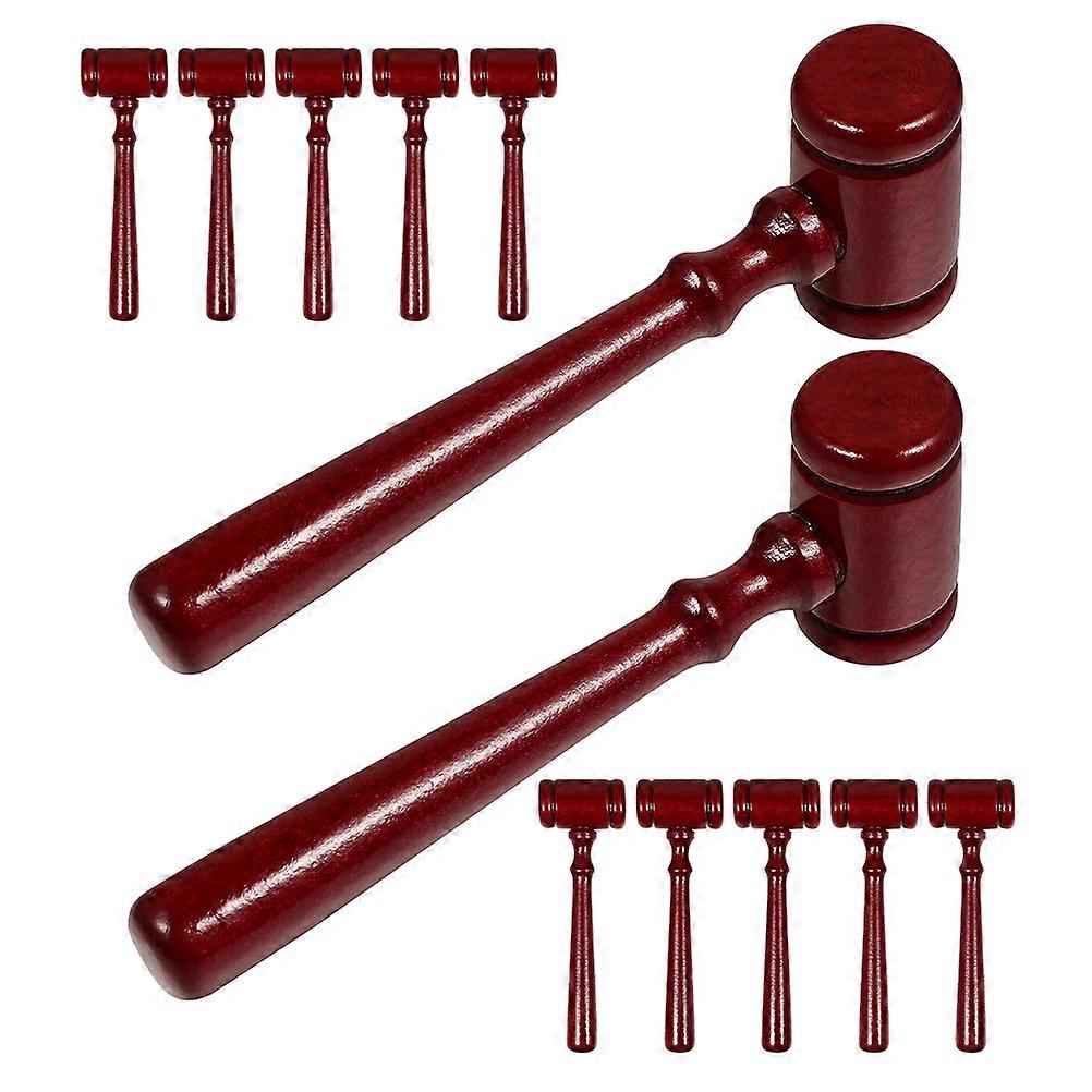 Mini Auction Hammers Made From Wood 24 Pcs Judge Gavel Prop Ideal For Halloween Party Costumes
