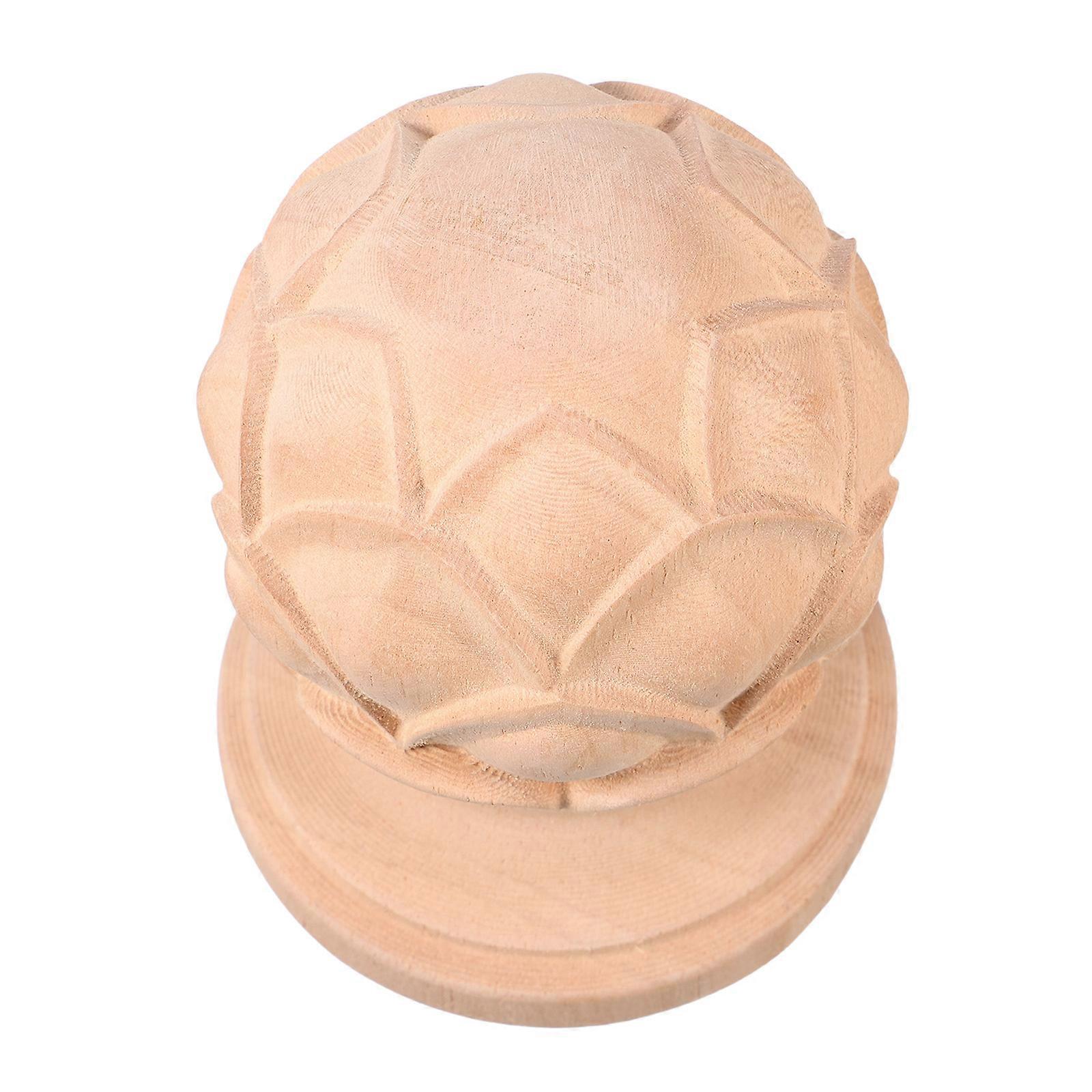 European Style Wood Finials for Stair Post with Durable Material 4Pcs