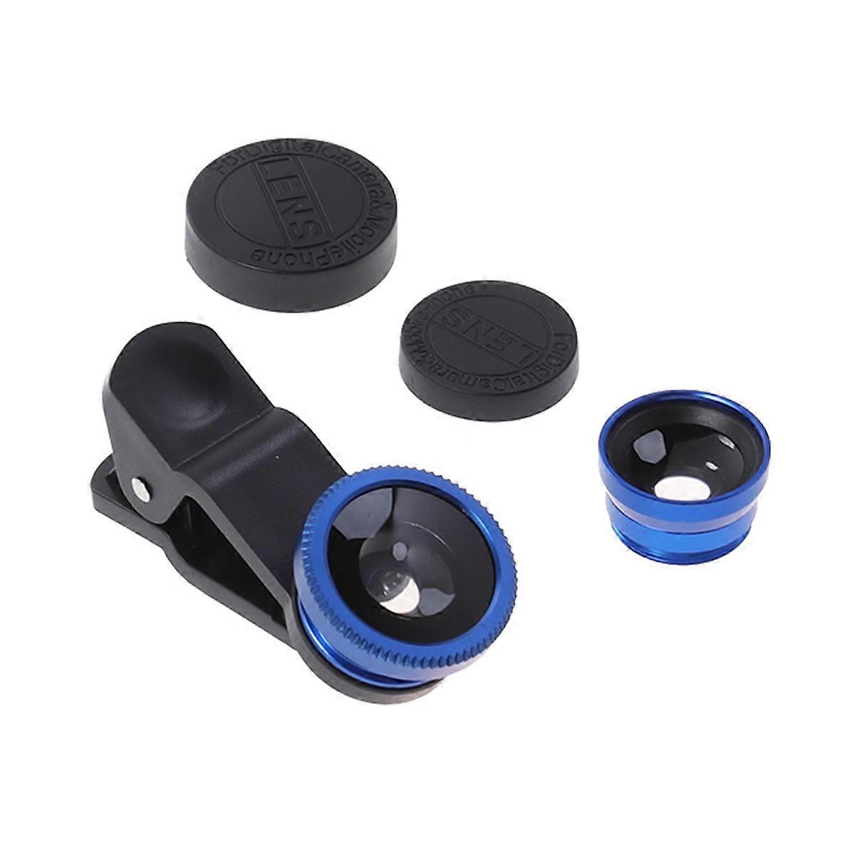 Smartphone Camera Lens 3 in 1 for Photography Using Macro and Fisheye 3Pcs