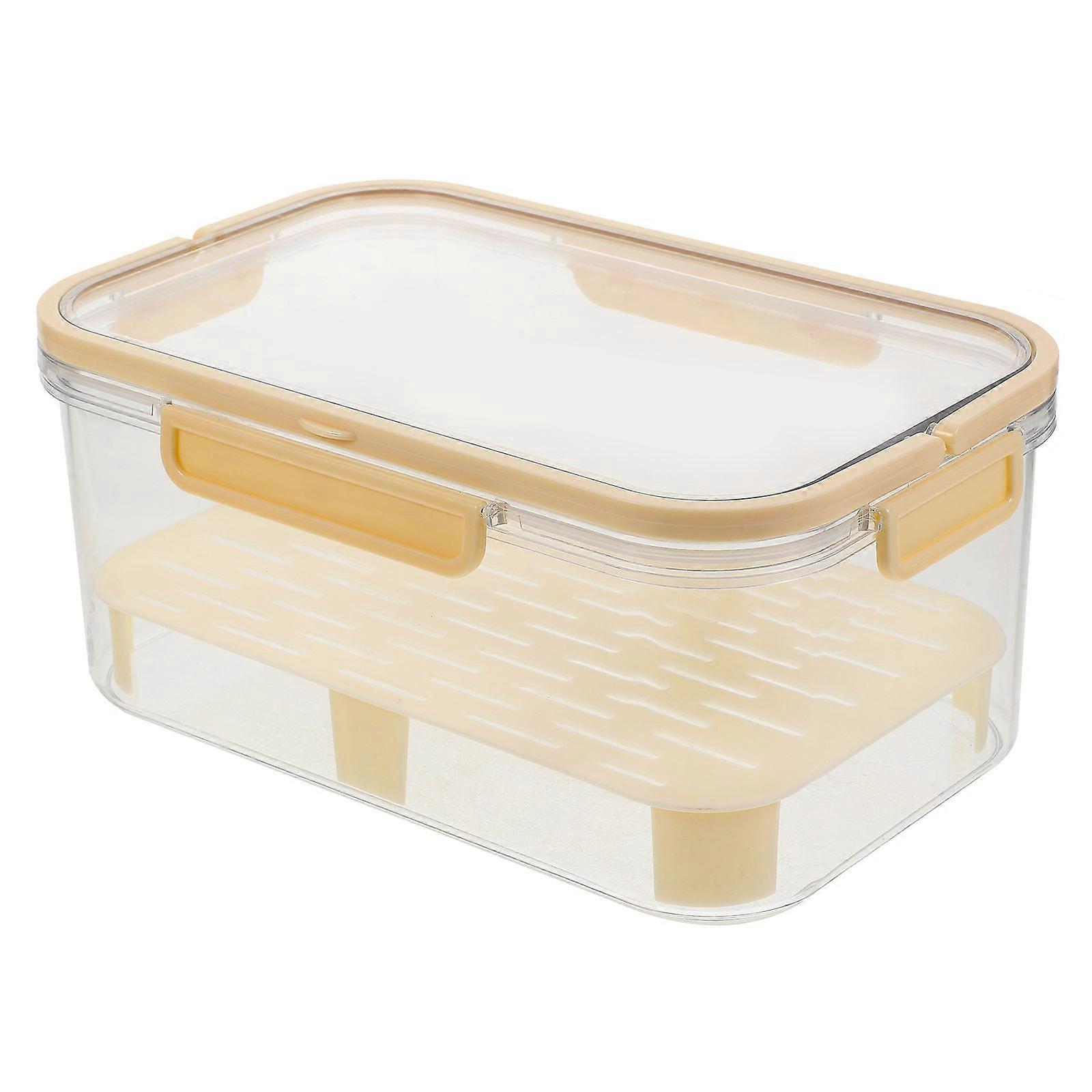 3Pcs Food Storage Containers For Fridge Compact Rectangular Design Ideal For Home Use Multi Color PET ABS PP Material
