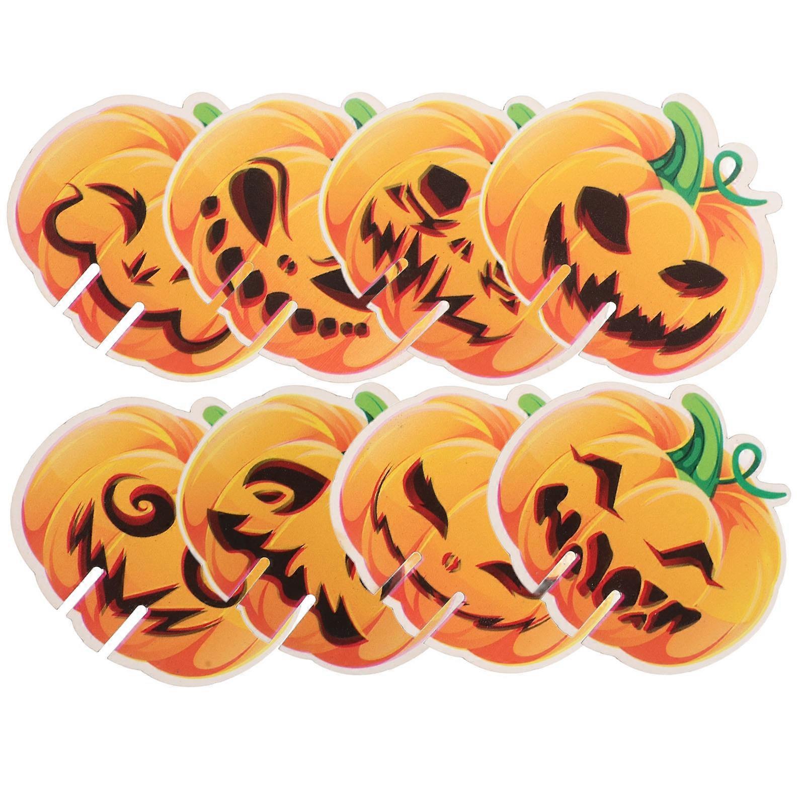 Halloween Glass Charms for Party 40Pcs Paper Markers