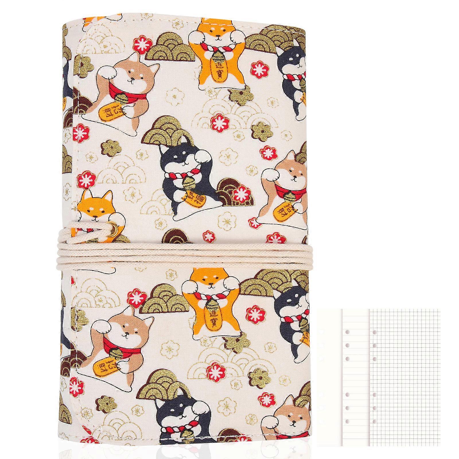 Cute Budget Binder Square Shape Linen Material For Note Taking Students 1Set