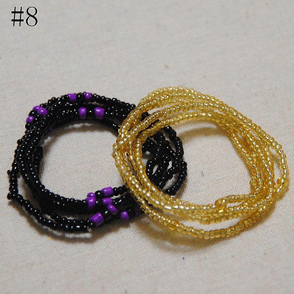 Decorated with simple double-layer handmade beaded body chain versatile