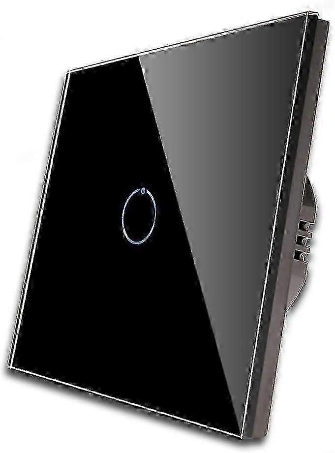 Single Dimmer Switch Suitable for LED Lights, Black Touch Light Control, One-Way, AC 240V 700W