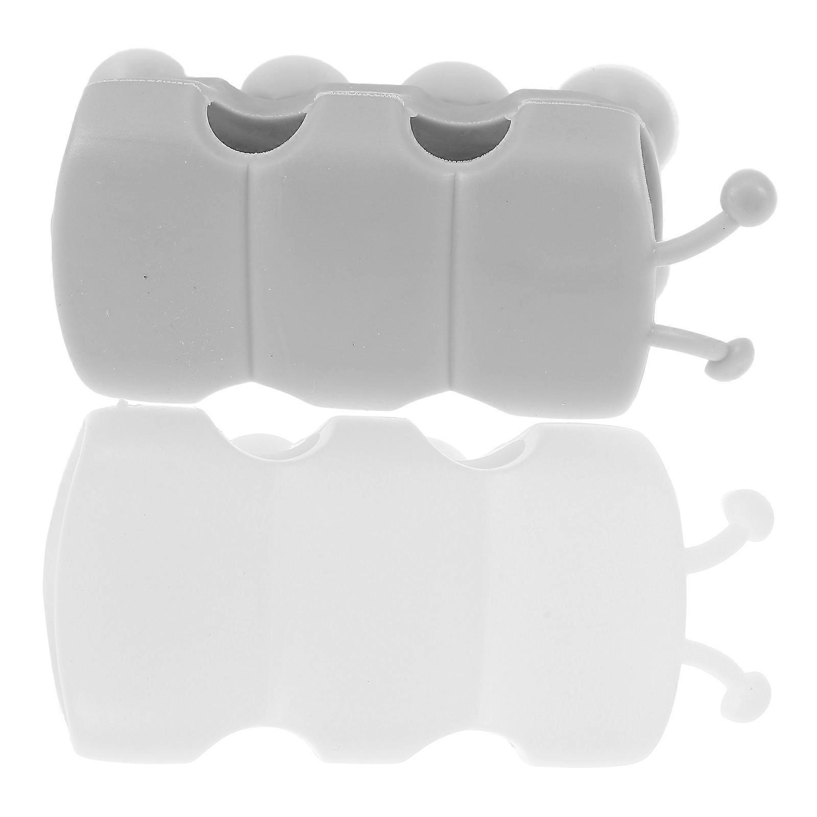 Durable Design Handheld Shower Holder Wall Mounted With Minimalist Style For Bathroom Use In 3.5X1.8X3.5In 6Pcs