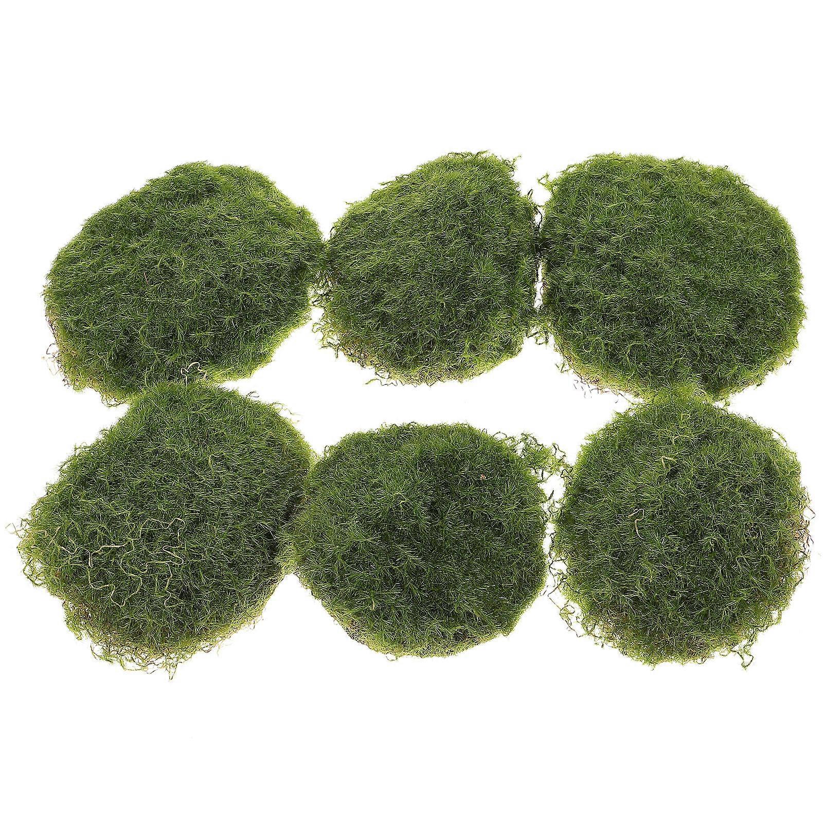 Simulation Moss Stone Terrarium Moss DIY Enthusiasts 6Pcs