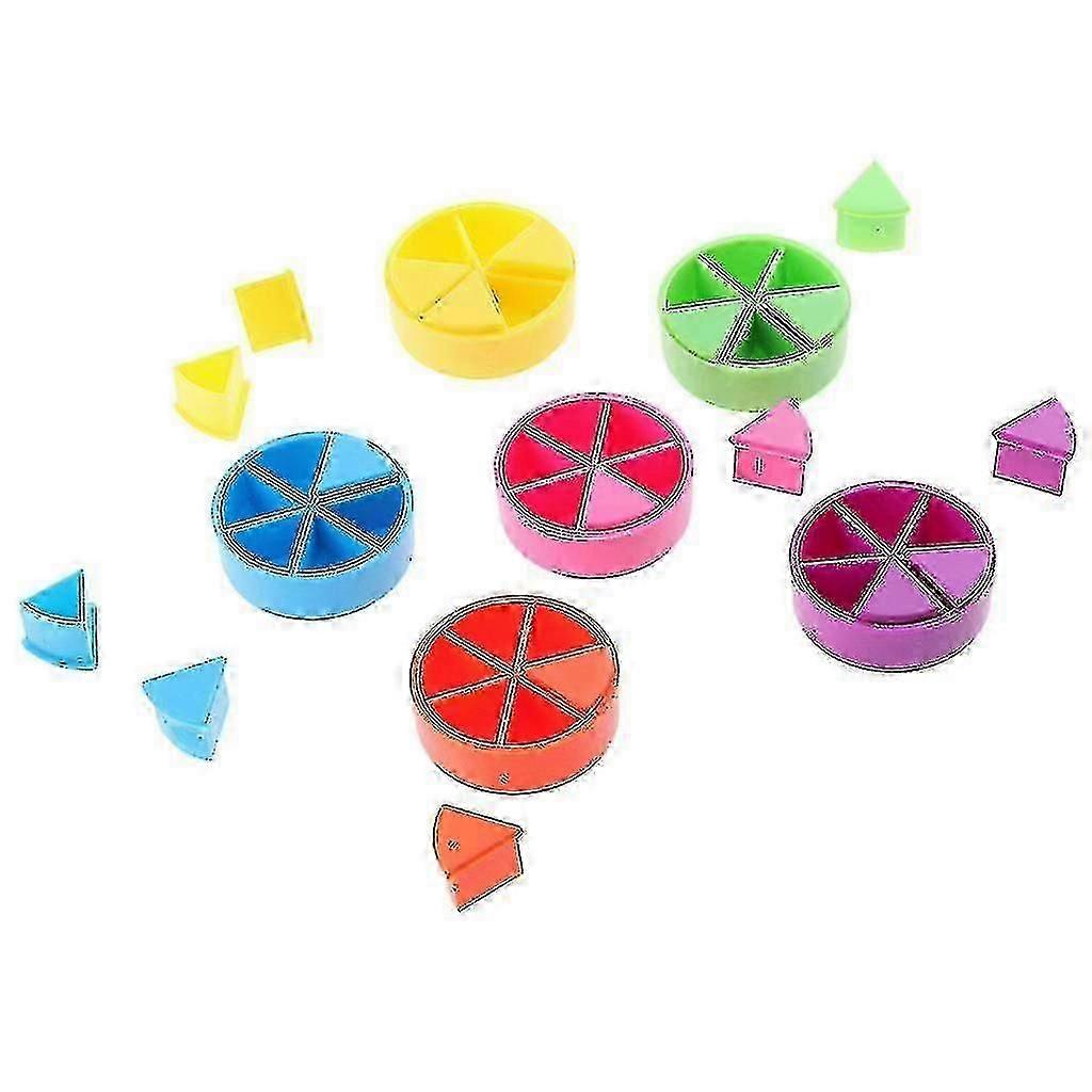 42x Trivial Pursuit Game Pieces Pie Wedges Set For Kids Intelligent Development Board Game Replacement Parts