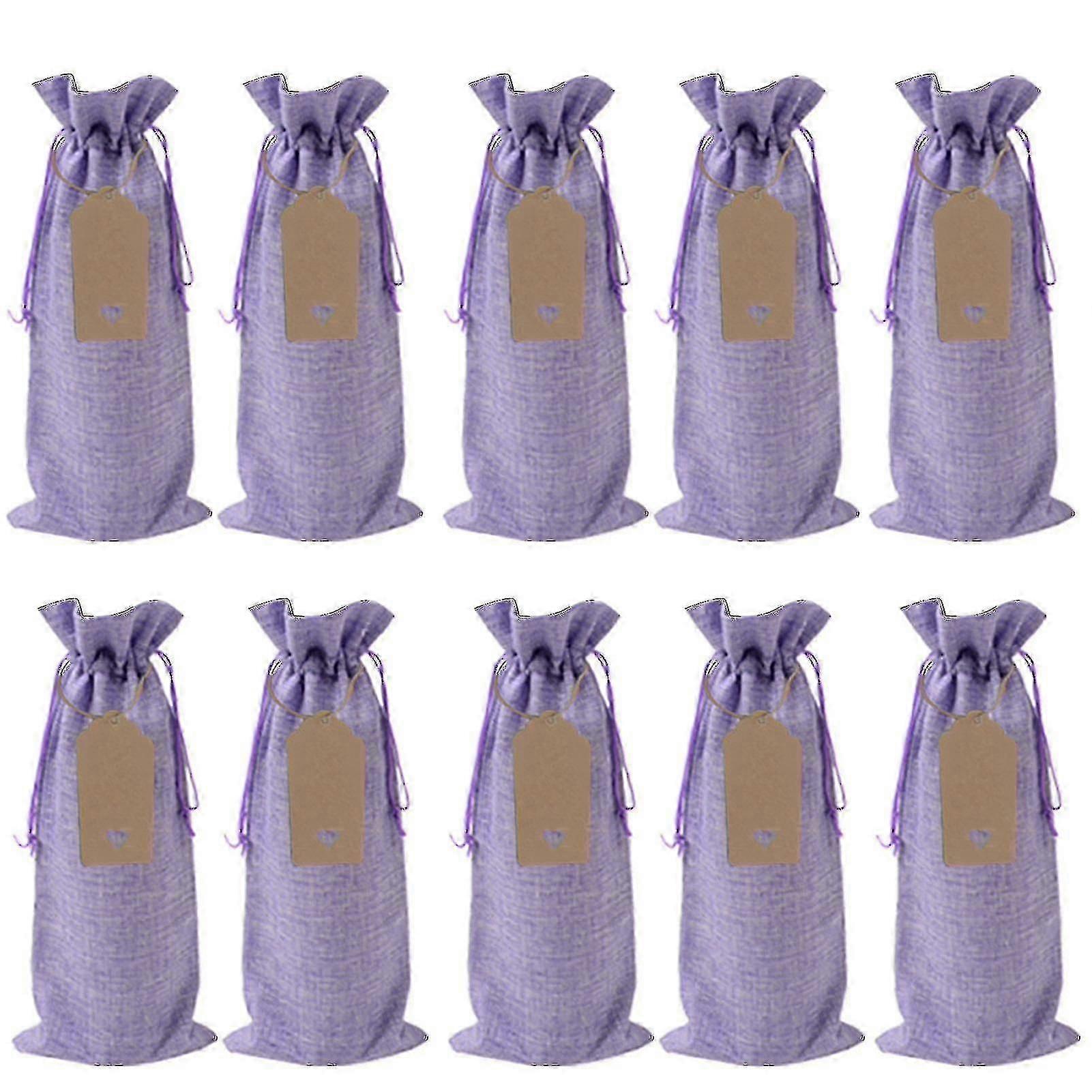 1 Set Wine Bags Universal Protective Imitation Linen Widely Applied Bottle Wraps For Party