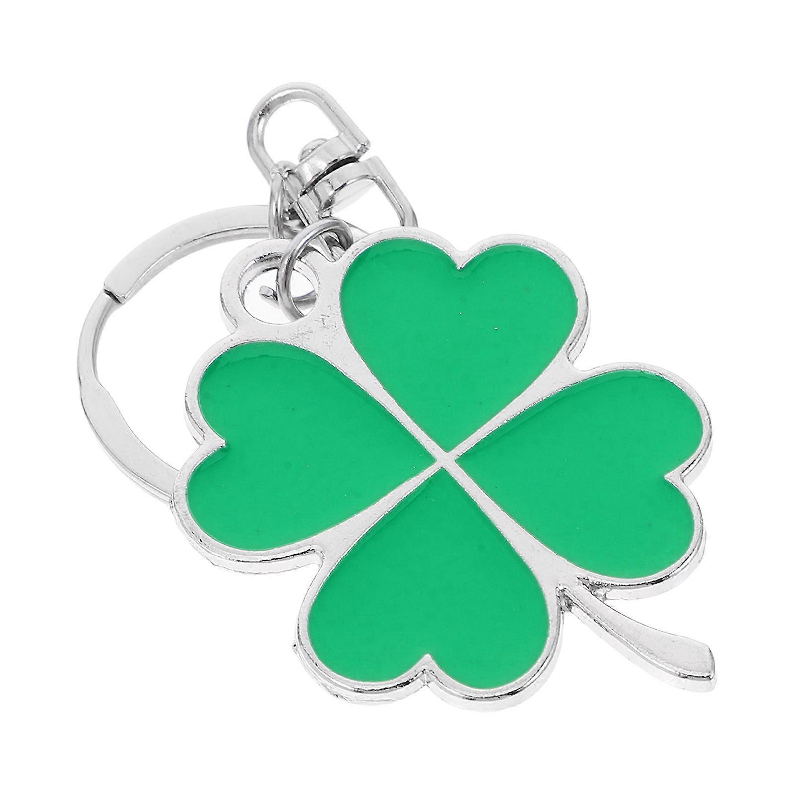 Cute Keychain Green Metal Hanging Keyring for Decor 5Pcs Practical Bundle