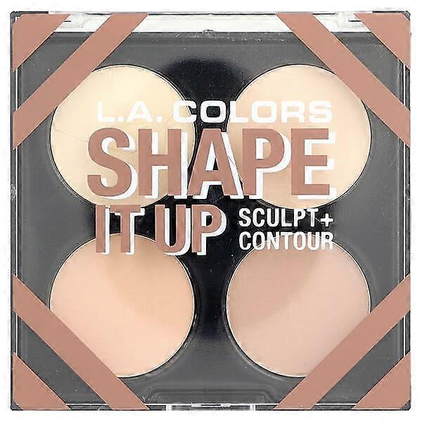 L.A. Colors, Sculpt + Contour, 4-Color Contour Palette, CFP638 Shape It Up, 0.49 oz (14 g)