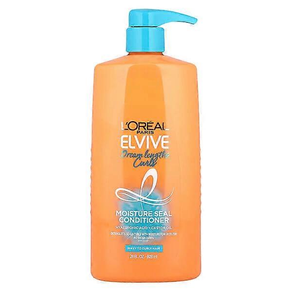 L'OrÃÂÃÂÃÂÃÂ©al, Elvive, Dream Lengths Curls, Moisture Seal Conditioner, Wavy To Curly Hair , 28 fl oz (828 ml)