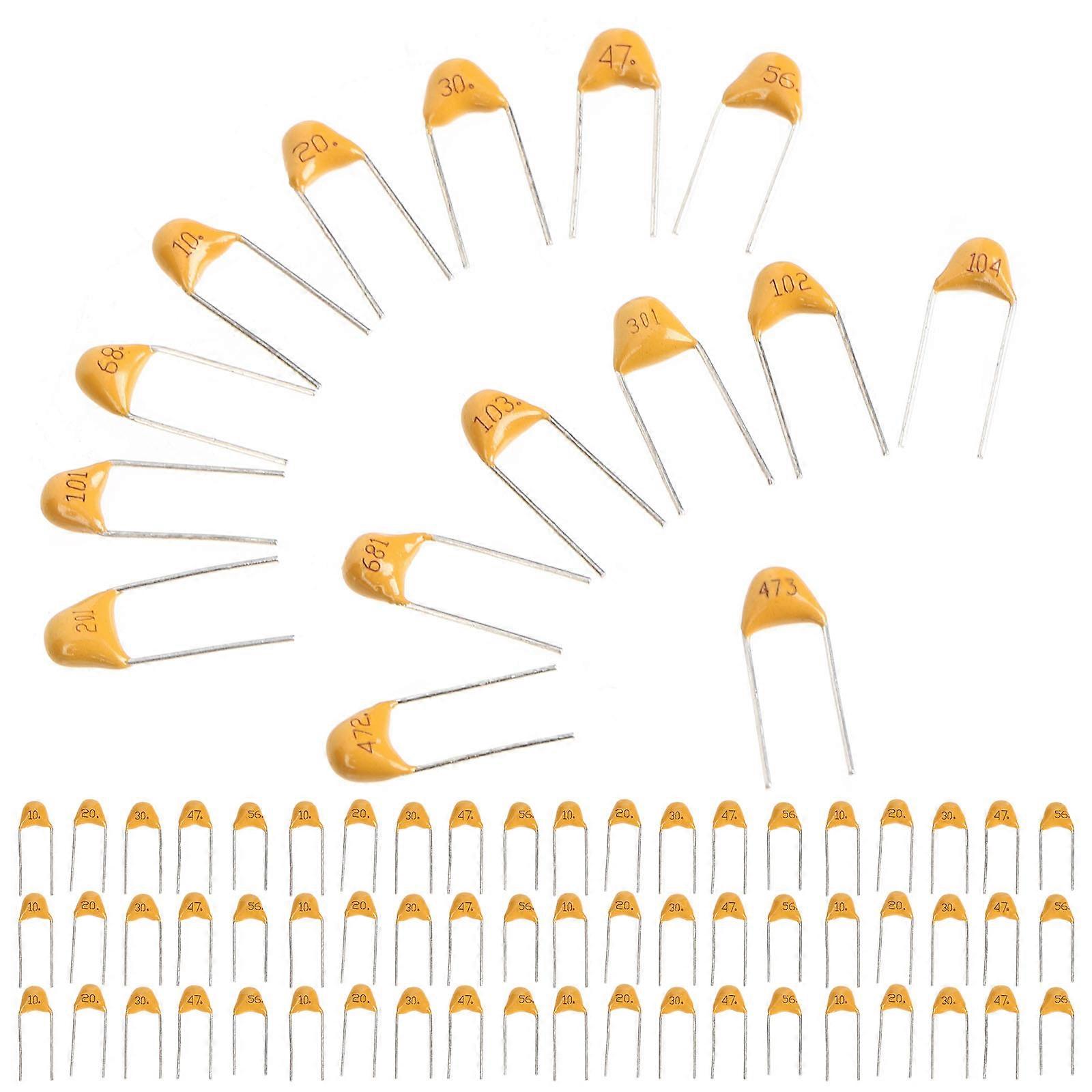 Electric Capacitor Ceramic Capacitor Assorted for DIY 1Set Multi Components