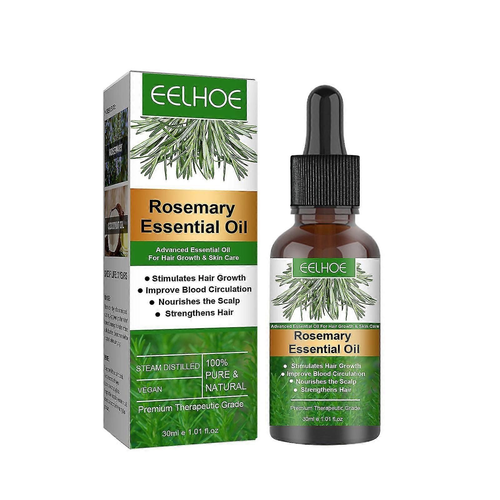 30 מ"ל שמן שיער רוזמרין הזנה לקרקפת מגרה צמיחת שיער שמן לטיפוח שיער