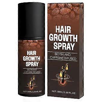 Spray per la crescita dei capelli con biotina e caffeina - Trattamento naturale contro la caduta dei capelli per capelli più spessi e folti in uomini e donne. Tutti i tipi di capelli.