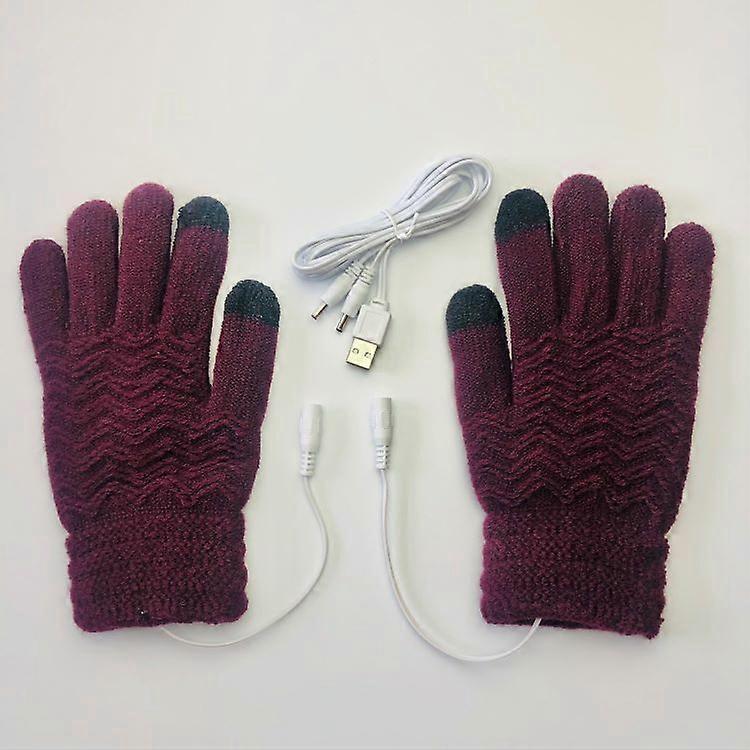 Gants chauffants USB pour femmes et hommes, compatibles avec les écrans tactiles, chauds et longs, unisexes.