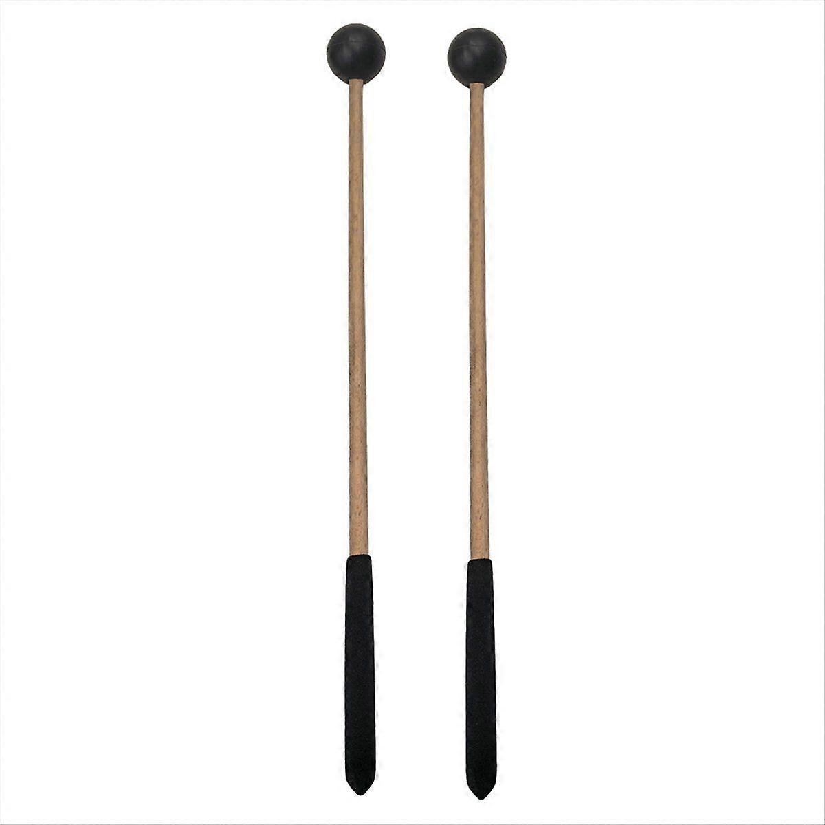 1 Pair Glockenspiel Mallets Xylophone Mallets with Smooth Wood Handles for Percussion Instruments
