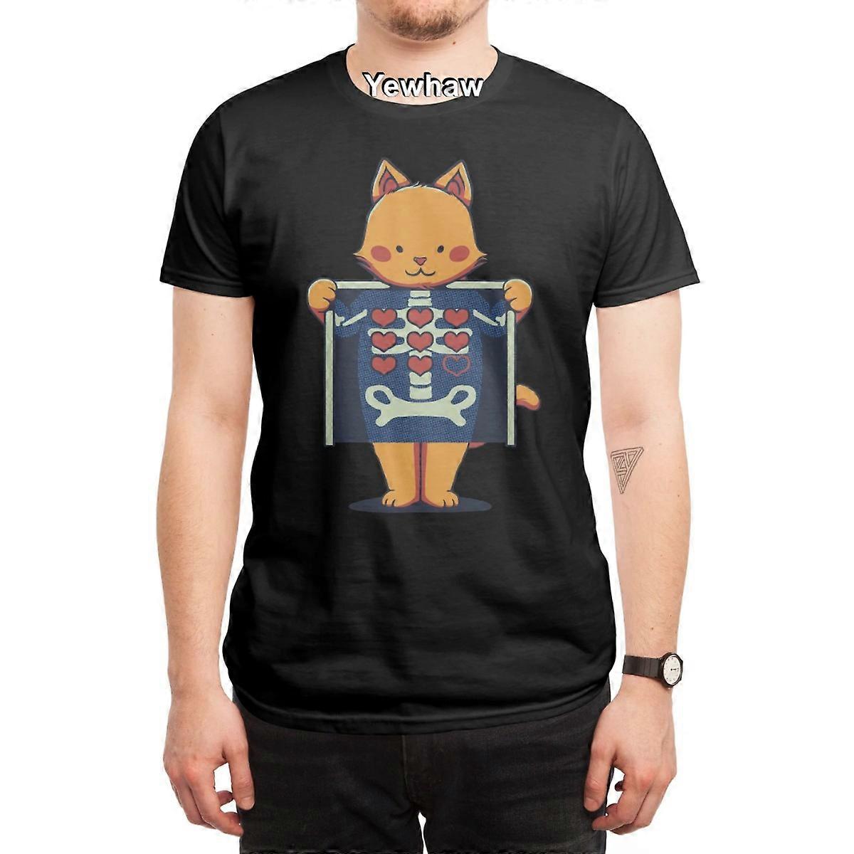 Tričko Cat X-Ray 9 Lives by Tobe Fonseca srdce