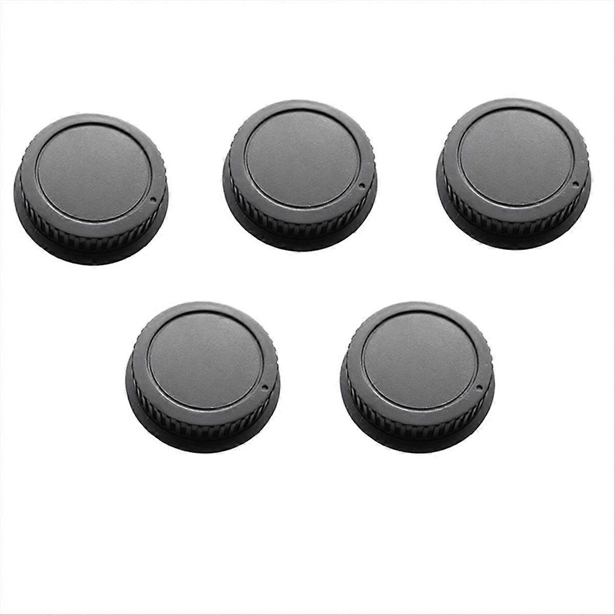 5Pcs Rear Lens Cap Set for EF ES-S Series Plastic Dust Caps Essential Camera Lens Protection Access