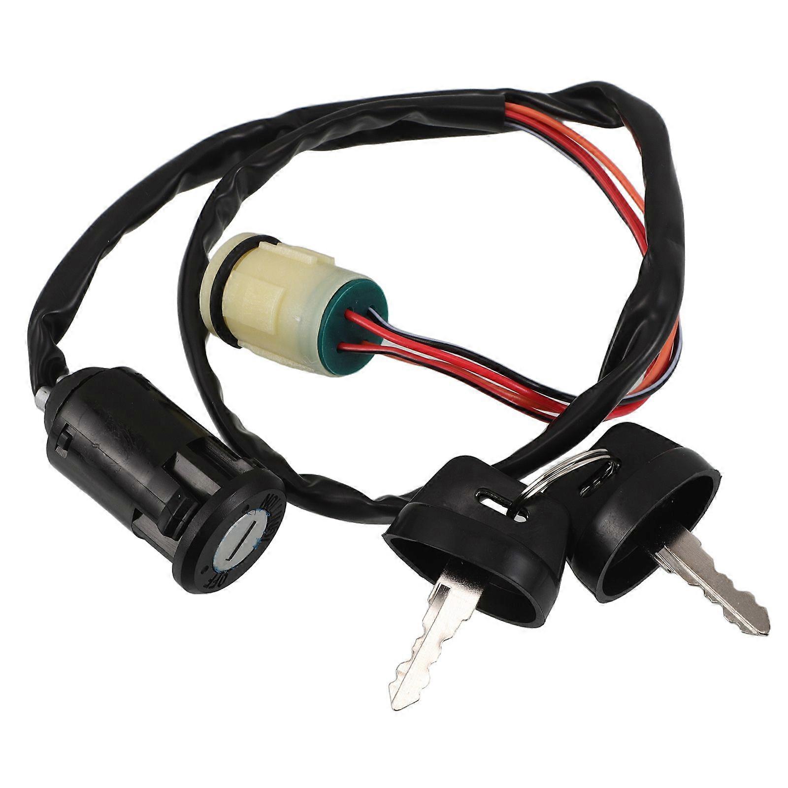 Ignition Starter Switch Atv: With Key - Motorcycle Atv Engine Start Switch Ignition Lock Starter Control Replacement Compatible With Honda