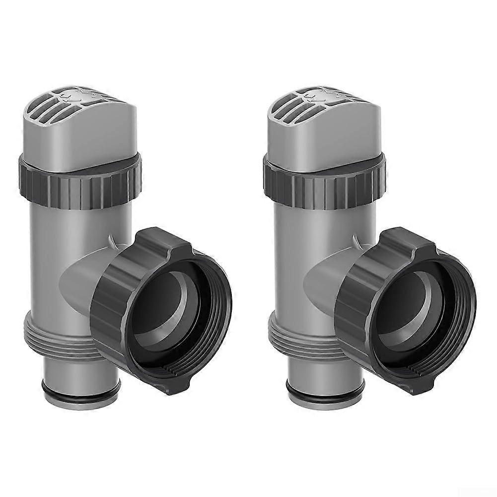 2Pcs Plunger Valve Pool Replacement Kit, 2Pack, Pool Hose Adapter, Hose Connector