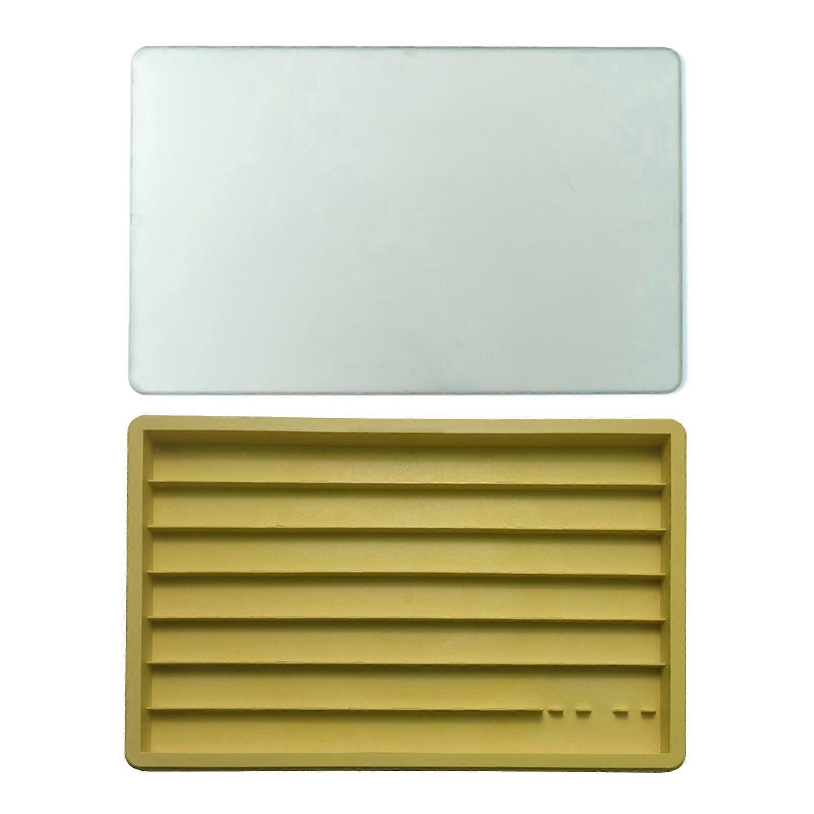 3 Layer Stackable Heavy Duty Keycap Storage Box Tray Mechanical Keyboards Keycap Clear Dustproof Display Box  Yellow