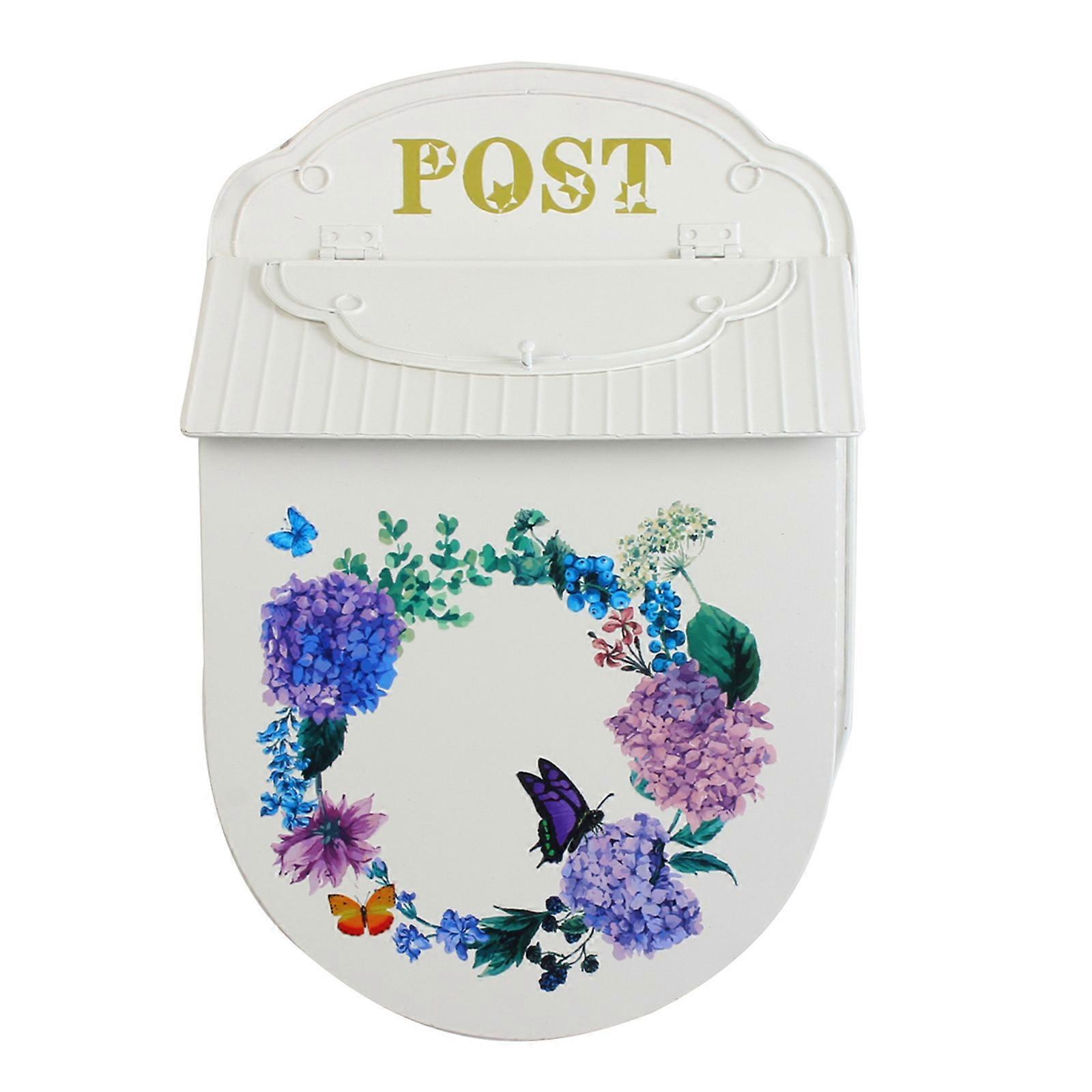 Cutie poștală exterioară Retro Styles, construcție din fier greu, pentru verandă, curte sau case de la țară, decorațiuni peisagistice, multicoloră