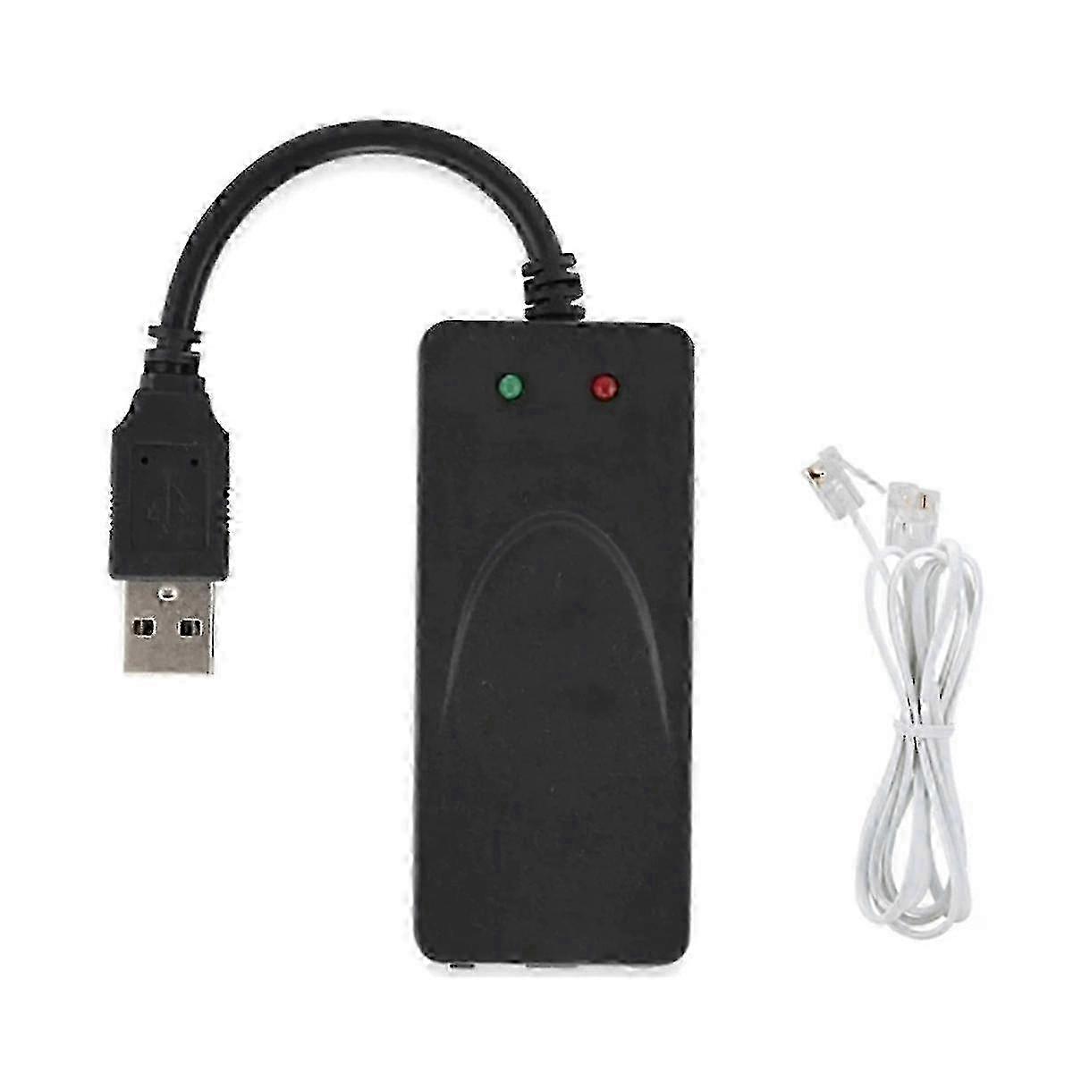 Fax Modem, USB2.0 56K External Modem Driver,Plug and Play USB Modem,Standard and Expanded At Instru-Yvan