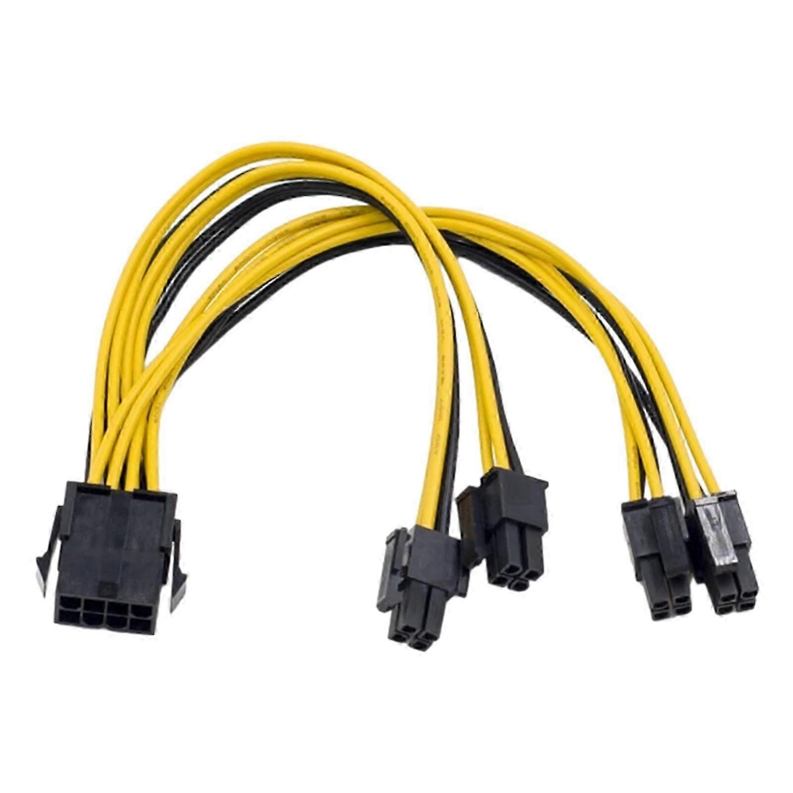 GPU Graphics Card Power Cord for K80 A100 M60 P40 V100 A6000 8Pins to PCIE 2x8pin 2x6Pin Splitter Cord Power Supply Cs