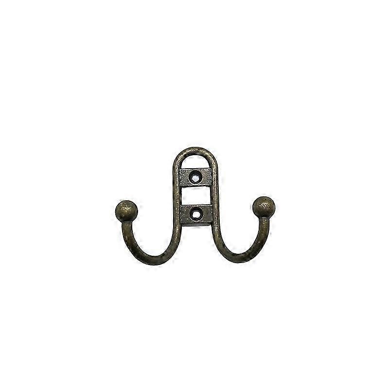 single clothes hook metal zinc alloy double hook 1pcs