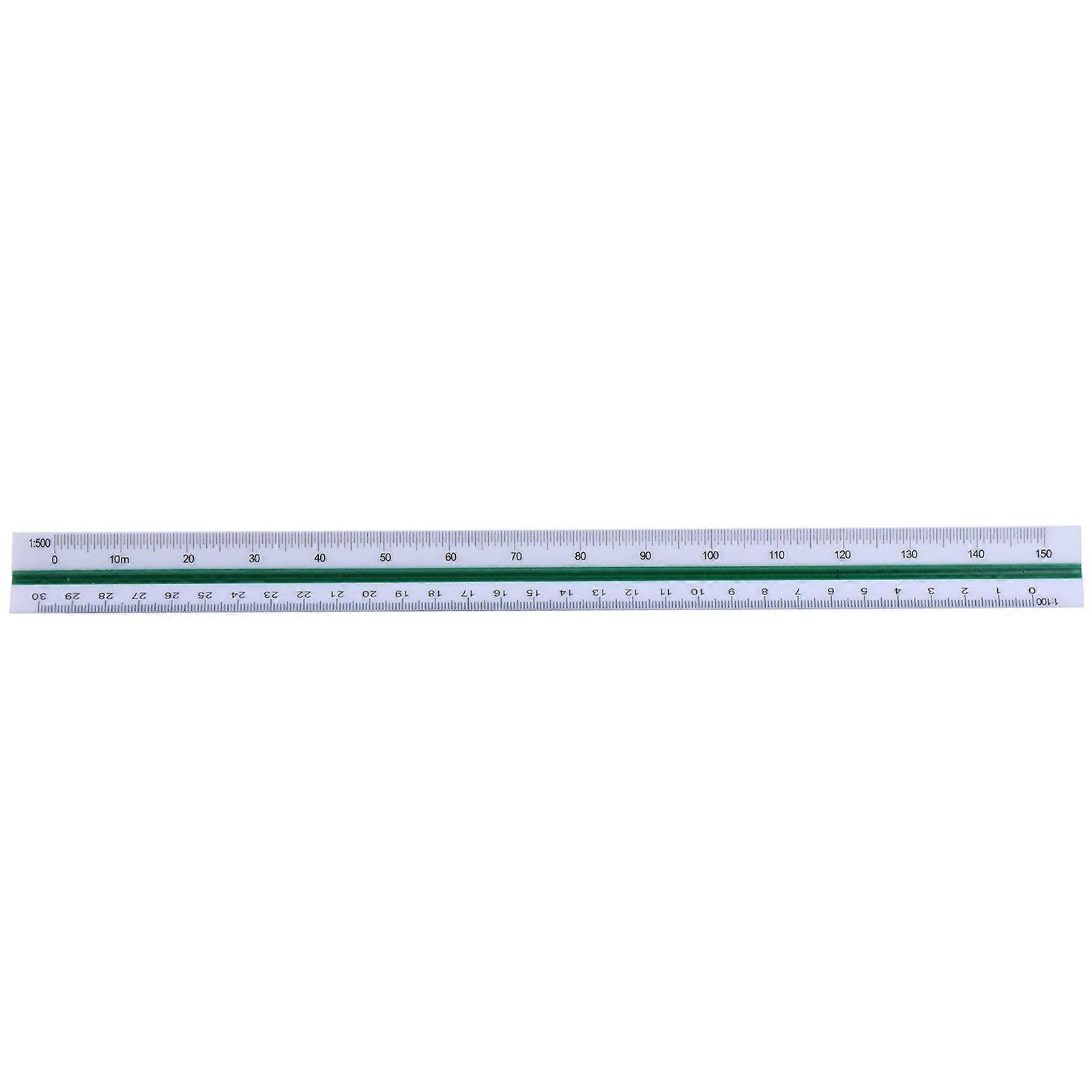 12Inch Triangular Engineer Scale Ruler, Metric Scale 1:20, 1:25, 1:50, 1:75, 1:100, 1:125 for Engineering Drafting  71130B large scale