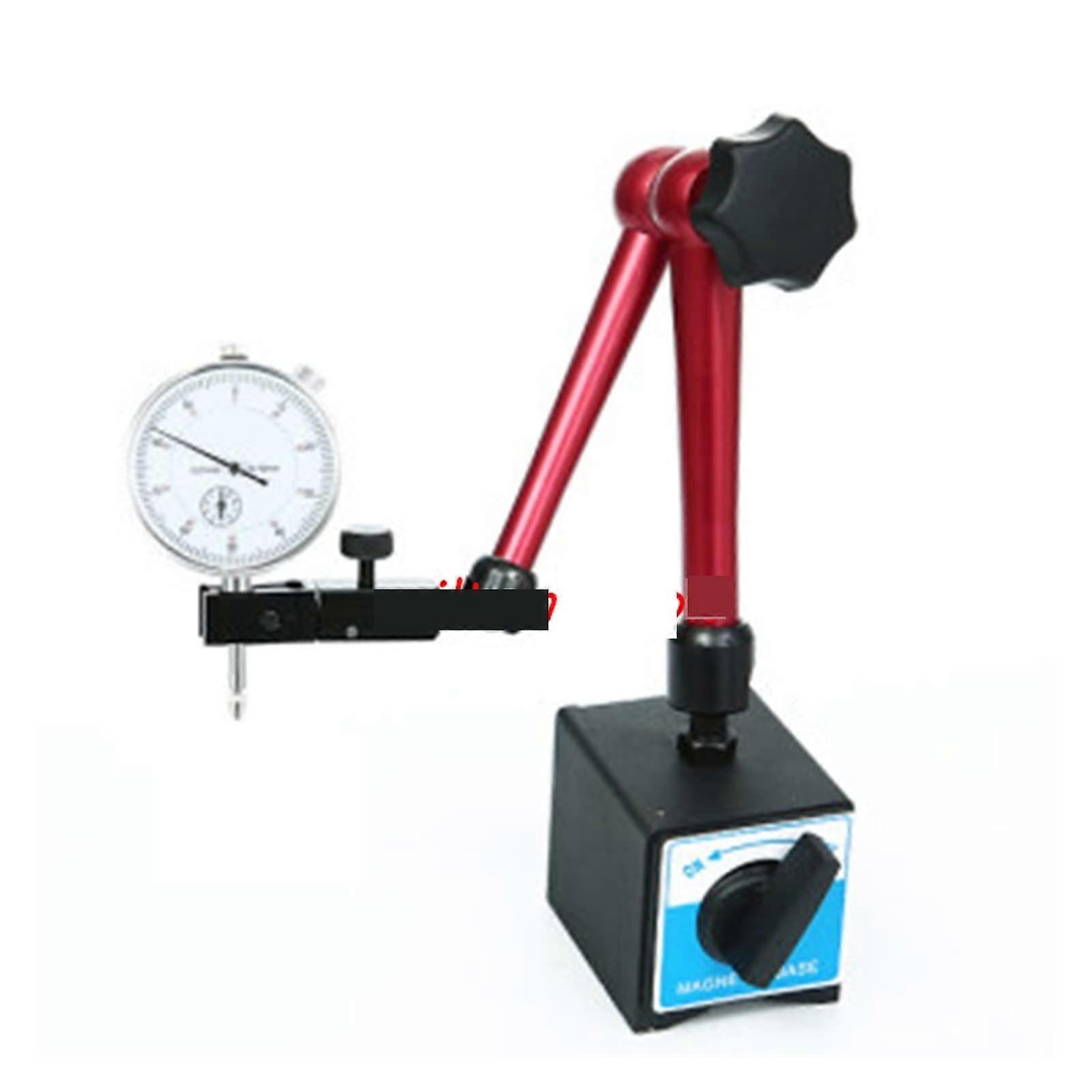Dial Indicator 0.8mm / 10mm Dial, Universal Magnetic Stand Holder, Test Comparator For Equipment Calibration, 2pcs Set B